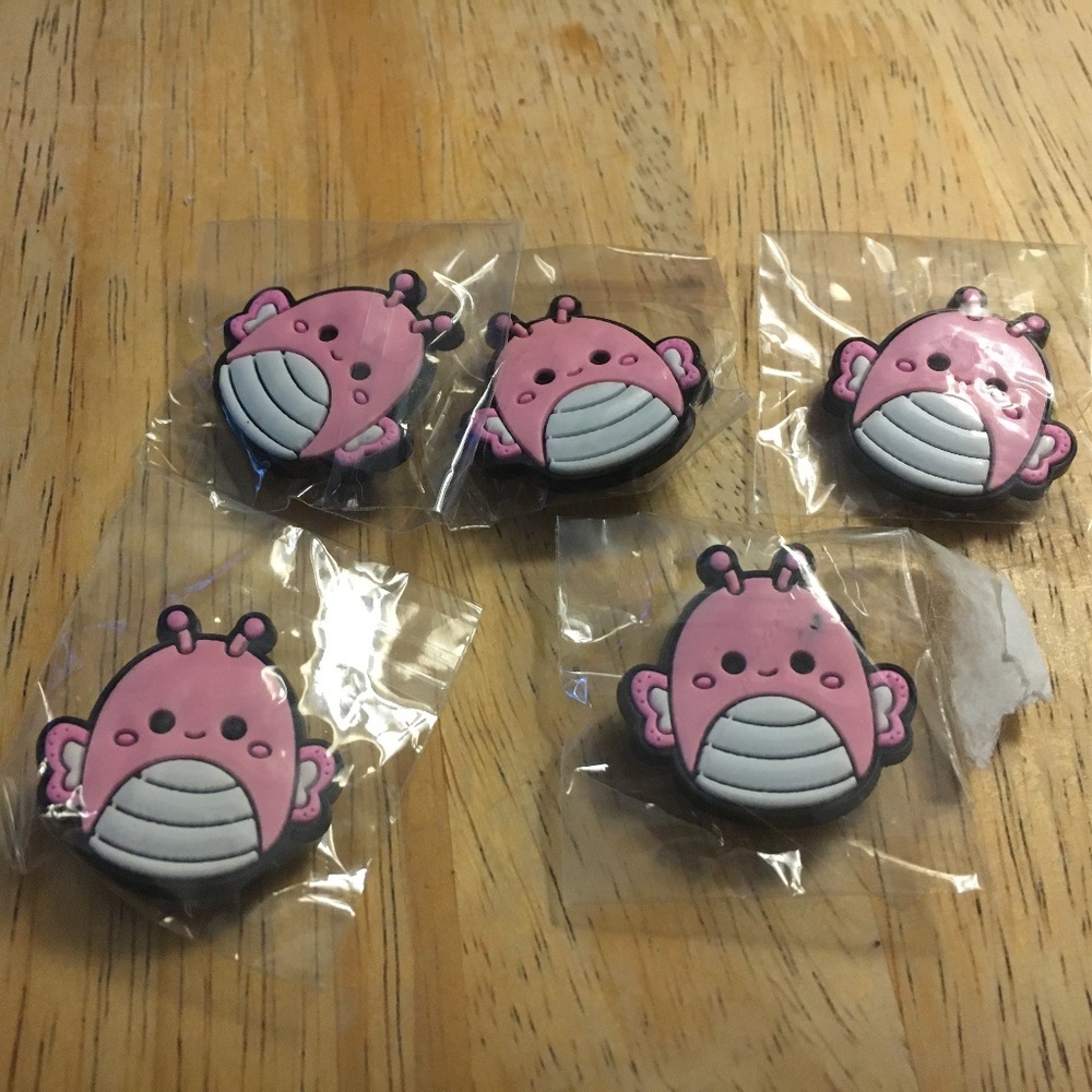 squishmallows butterflies croc charms bundle